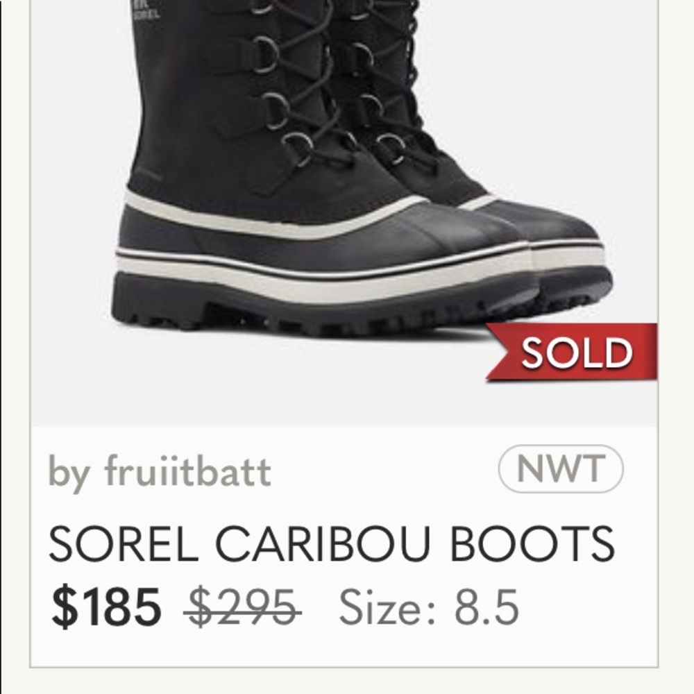 BNWOB SOREL CARIBOU 6 MEDIUM - Picture 12 of 14